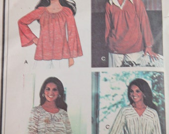 McCall's pattern-- Marlo's Corner misses tops size small 10/12