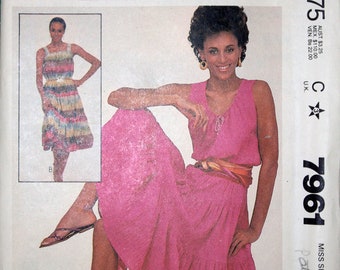 McCall's Make it Tonight misses dress pattern size 10/12, bust 32/34"