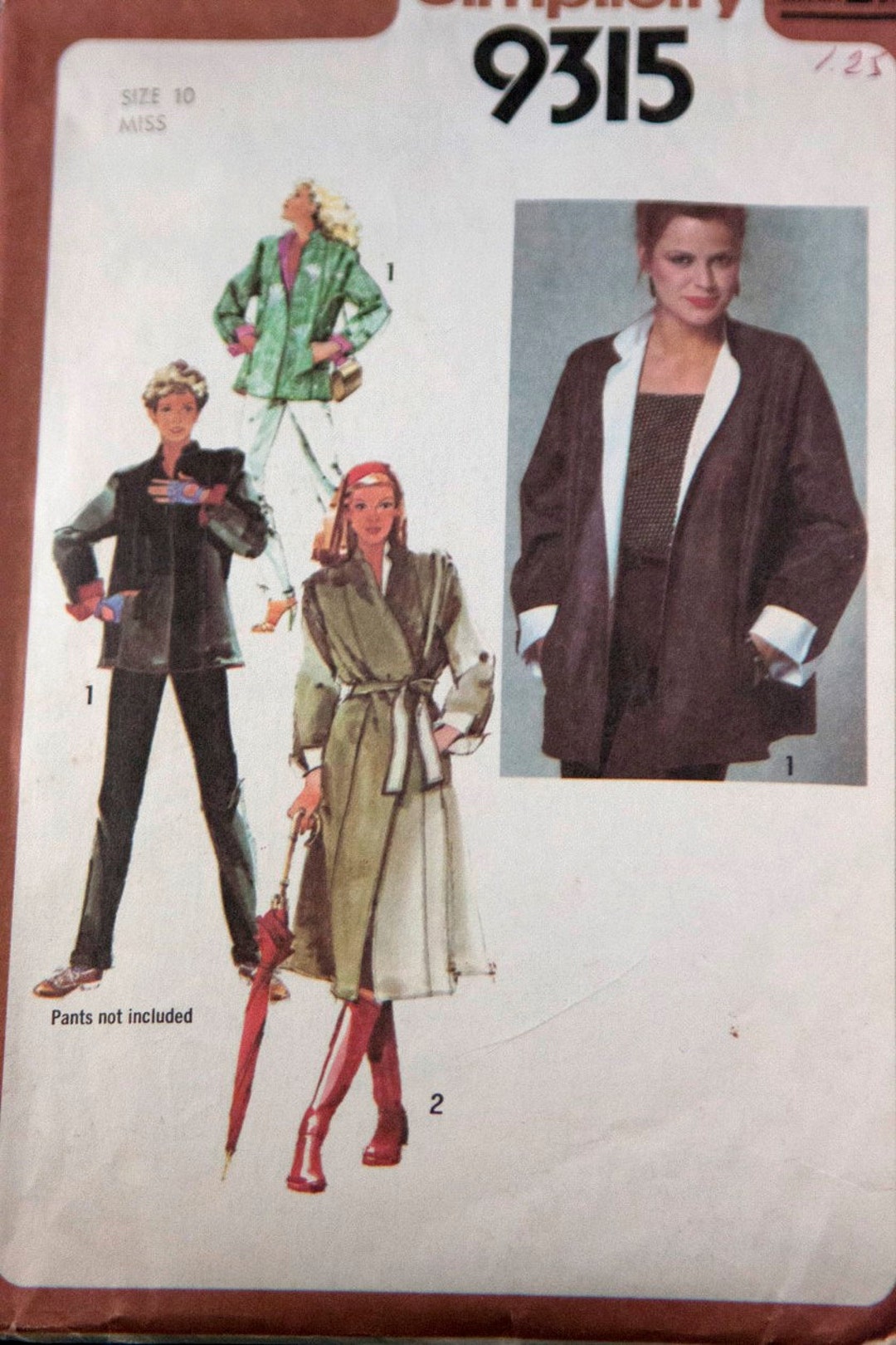 Vintage 1970s Womens Pattern -- Simplicity Reversible Jacket, Coat ...