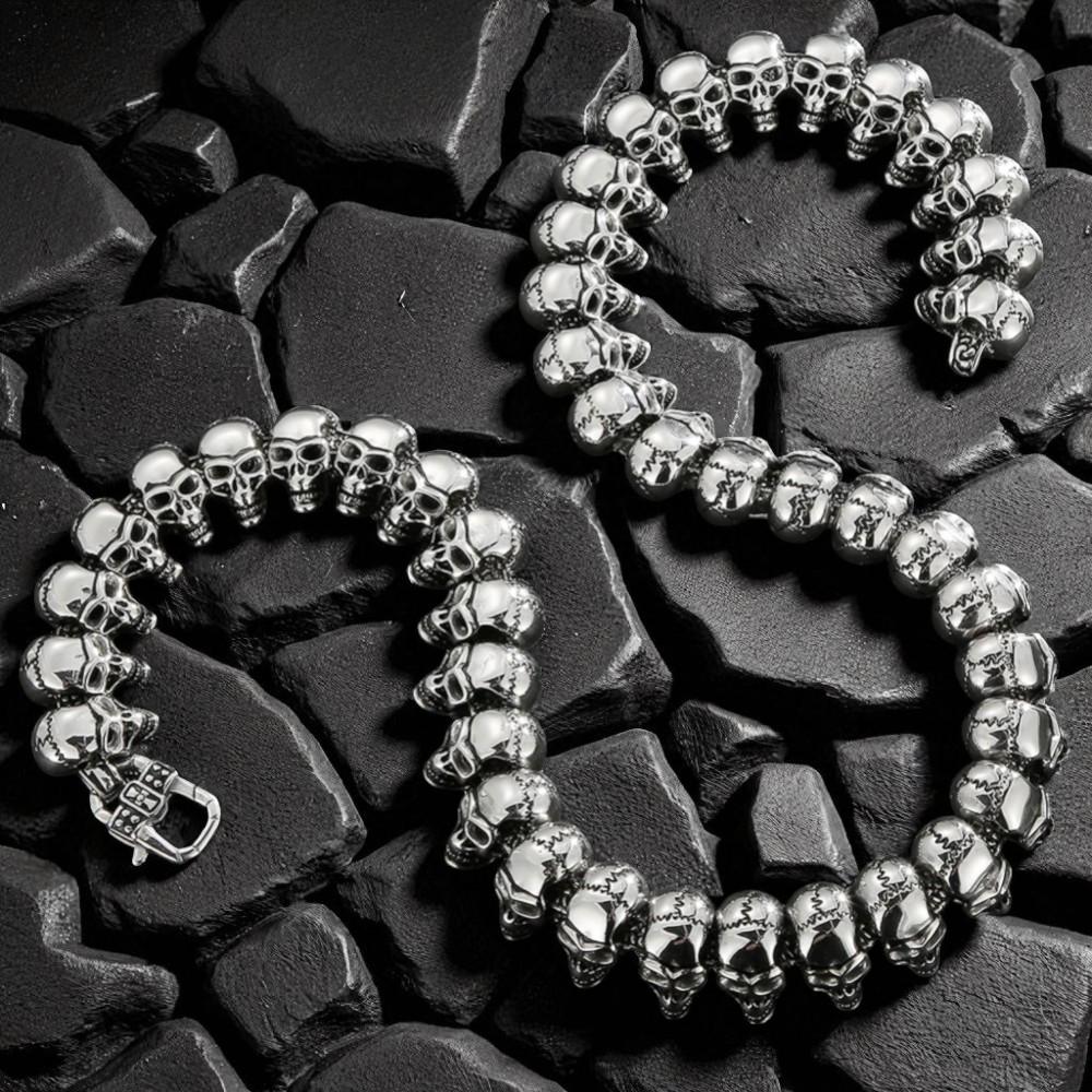 Skull Horror Punk Choker Necklace