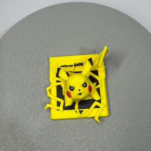 3D Printed Pikachu Theme Gameboy Cartridge