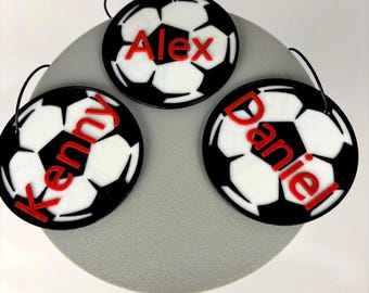 Aangepast voetbaltaslabel