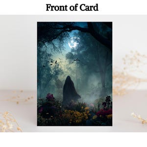 Neue Anfänge Karte druckbare Download Karte inspirierende Dankeschön Karte Mond Magie Heilung Heilung Cottagecore