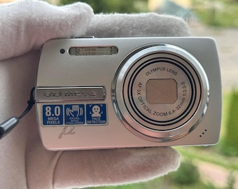 Olympus FE-200: Silver 6.0MP Compact Digital Camera - Etsy