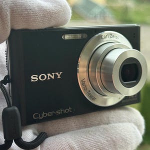Sony Cyber-shot DSC-W320 Black Digital Camera, Vintage Compact Camera, Retro Y2K Camera, Fully Tested, Memory Card & Case