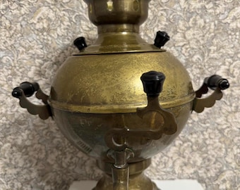 Vintage Soviet Electric Samovar – Working – Authentic USSR Samovar – Original Cord & Manual Included