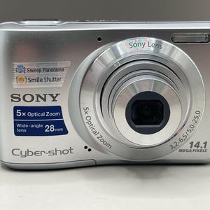 Vintage Sony Cyber-shot DSC-S5000 Digital Camera, 14MP Compact Camera, SteadyShot Stabilization, Working Condition, Retro Photo Camera