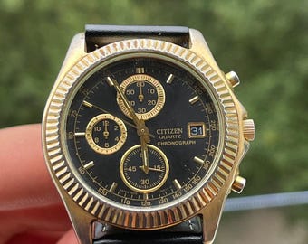 Vintage Citizen Chronograph Quartz Men’s Watch – Original, Fully Working