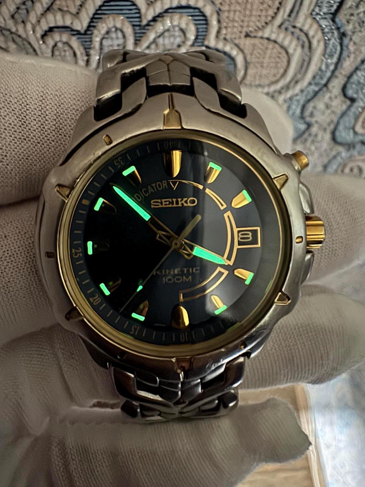 SEIKO Kinetic 腕時計 100m防水 Seiko kinetic 100m - Etsy 日本