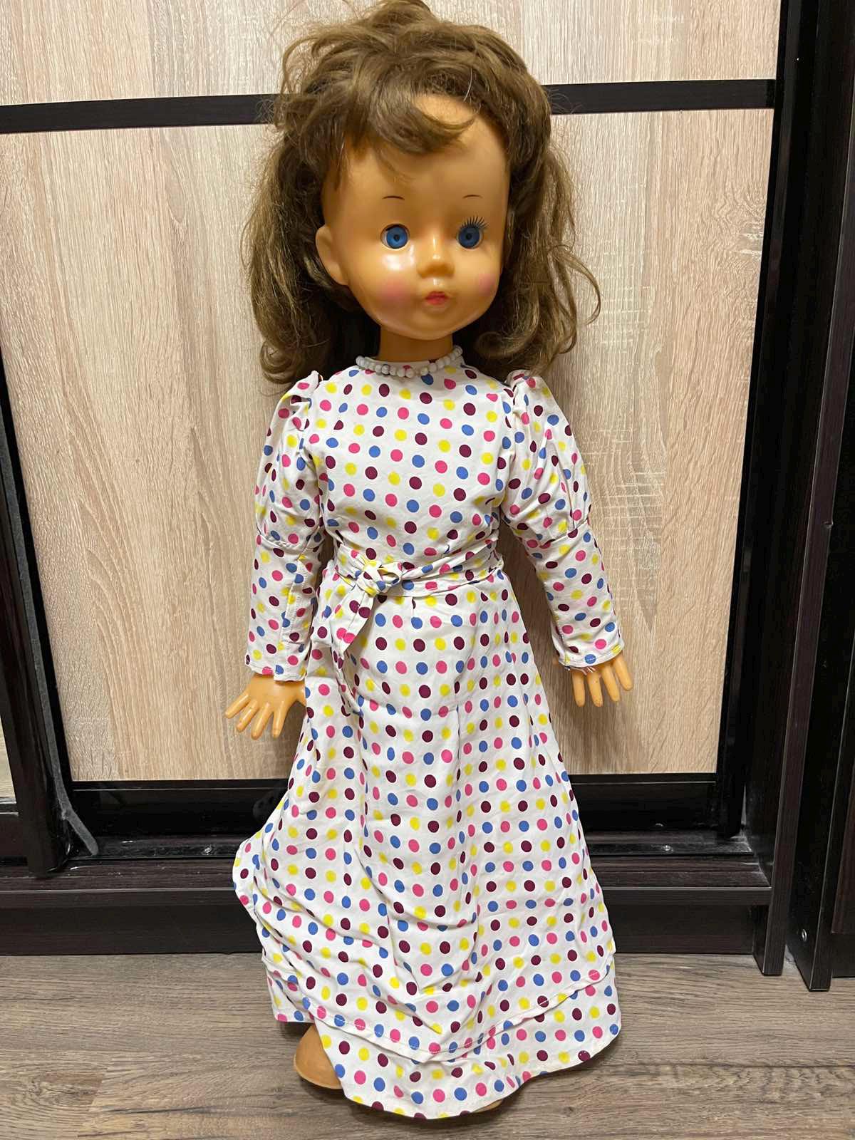 Vintage Soviet Walking Doll 70 Cm – Collectible Mechanical Doll