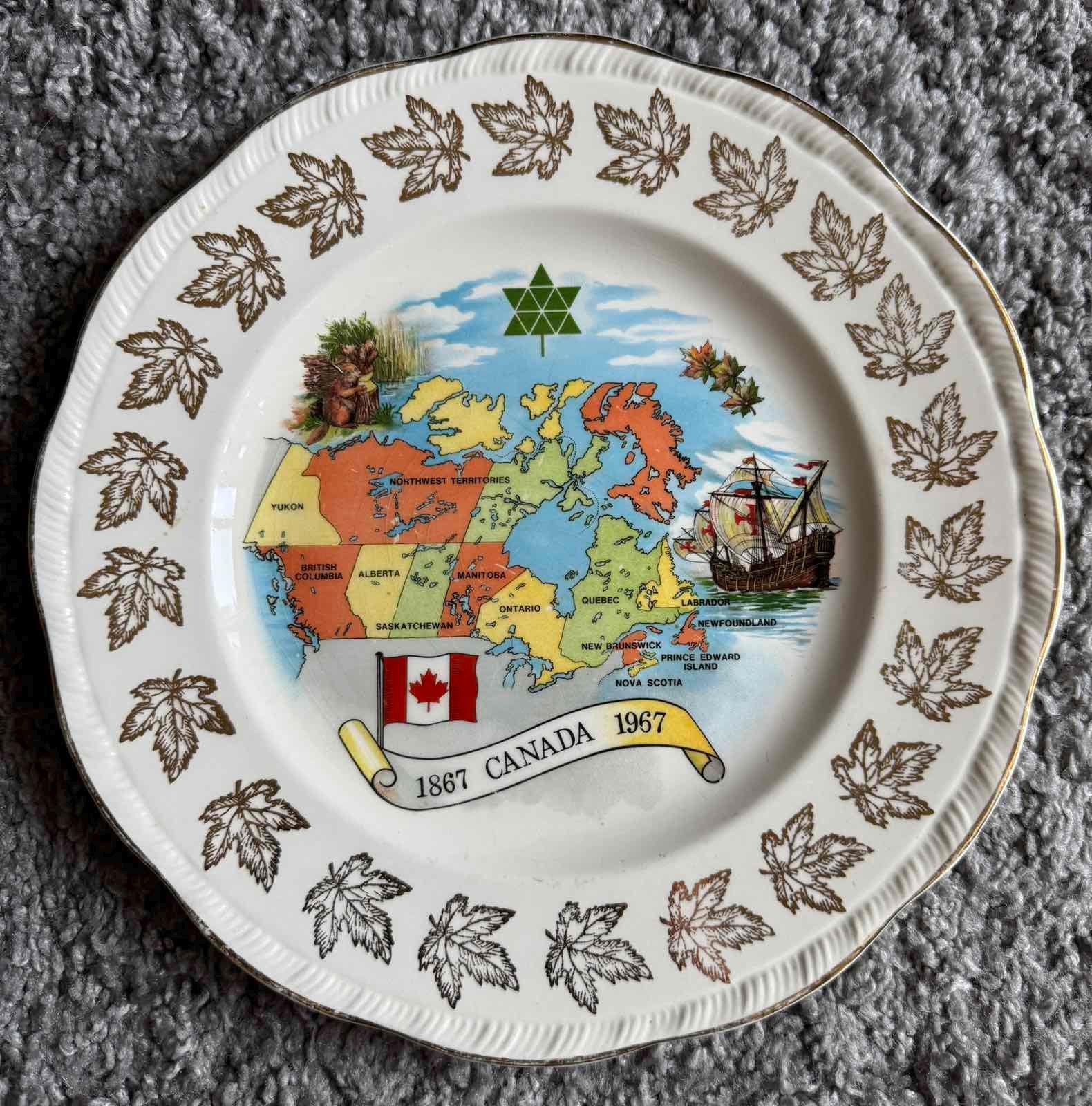 1867 1967 Plate - Etsy