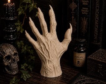 Dämon Handhalter | Gothic Vampir Dekor, Horror Schreibtisch Accessoire