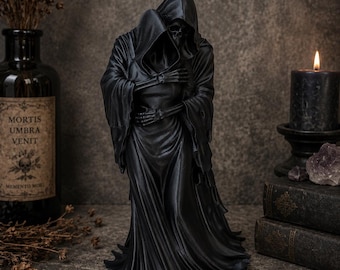 Sensenmann Umarmung Statue - Gothic Academia Bücherregal Ornament