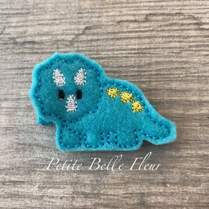 Blue Dinosaur Hair Clip | Toddler Hair Clip | Hair Clip | No Slip Hair Clip Barrette | Pigtail Hair Clips | Hair Clip Set