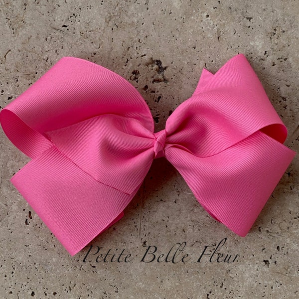 Big Southern Hair Bow, Big Boutique Bow, Extra Large Bow, Jumbo Bow, Very Big Bow, Texas Size Great Big Bow, Jumbo Bubblegum Pink Hairbow