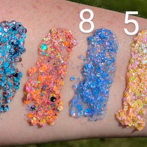 Face and Body Glitter – Festival Glitter, Cosmetic Grade Chunky Glitter, Body Shimmer, Party Makeup, Rave Glitter, Holographic Face Glitter