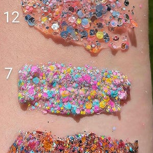 Face and Body Glitter – Festival Glitter, Cosmetic Grade Chunky Glitter, Body Shimmer, Party Makeup, Rave Glitter, Holographic Face Glitter