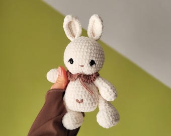 かぎ針編みのぬいぐるみうさぎ：簡単・低縫製のうさぎあみぐるみチュートリアル（英語のPDF）