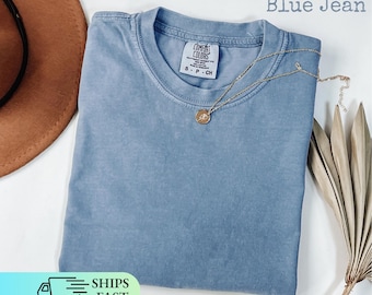 Comfort Colors® Unisex-Shirt: Keine Grafik, weich gewaschene Baumwolle, klassische Passform, leer Premium