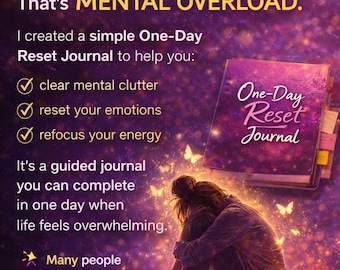 One-Day-Reset-Journal: Geführtes Selbstfürsorge-Arbeitsbuch für emotionale Klarheit (PDF Download)