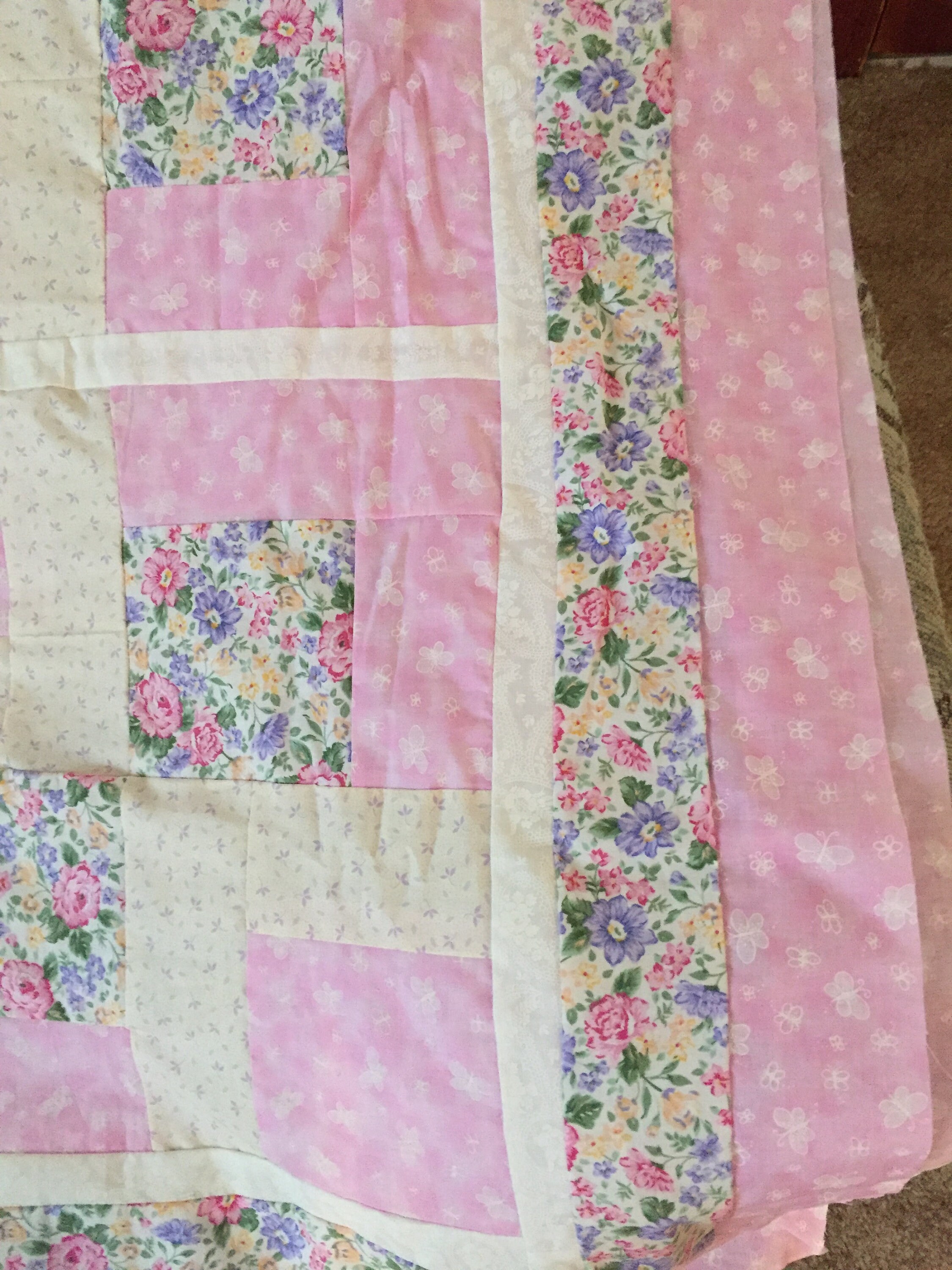 Patience Corner Quilt Top Backing and Bindings Size 86 X 100. Etsy UK