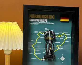 Cuadro enmarcado de F1 de Nürburgring: GP de Alemania, Lewis Hamilton Mercedes