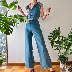 パンツ 1970s corduroy jumpsuit 70s Brown Corduroy Jumpsuit - Imber Vintage
