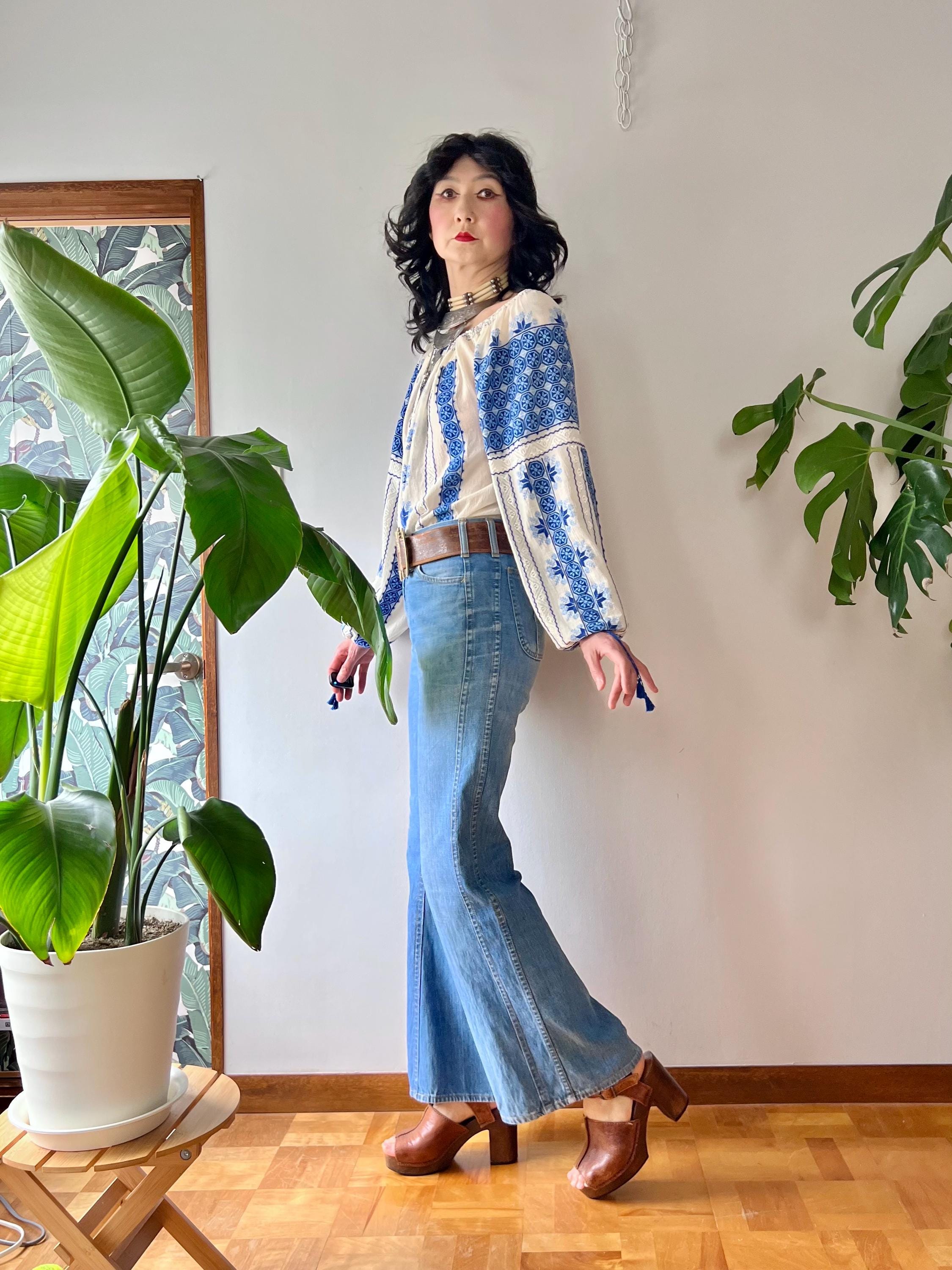 Vintage 70s Lee Flare Jeans - Etsy