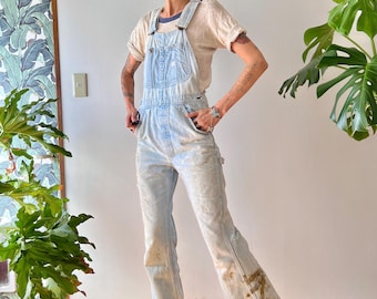 1970s Lee Faded Denim Overalls W=30