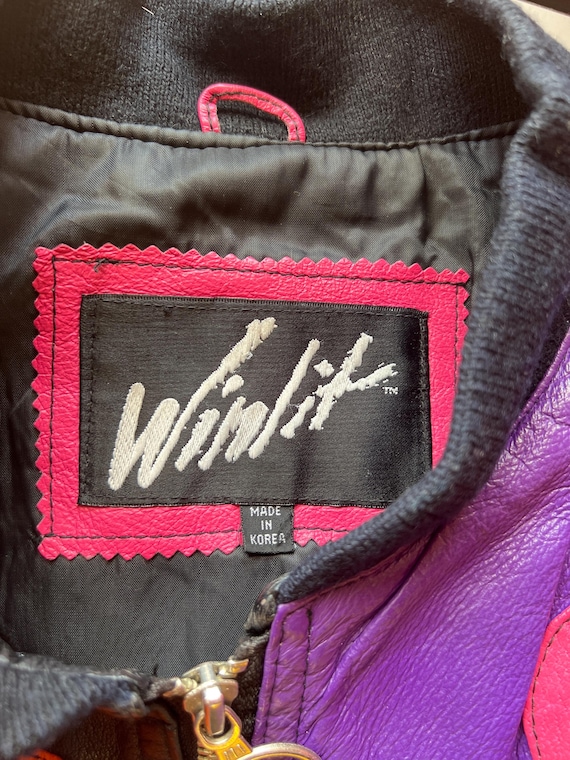 1980s Leather Patchwork Daisy Bomber Jacket |XS-M… - image 10