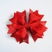 Red boutique bow, Red bow, large hair bow, Christmas Bows, Red hair clip, toddler bows, Red glitter bow, Holiday hair bow, Girl gift