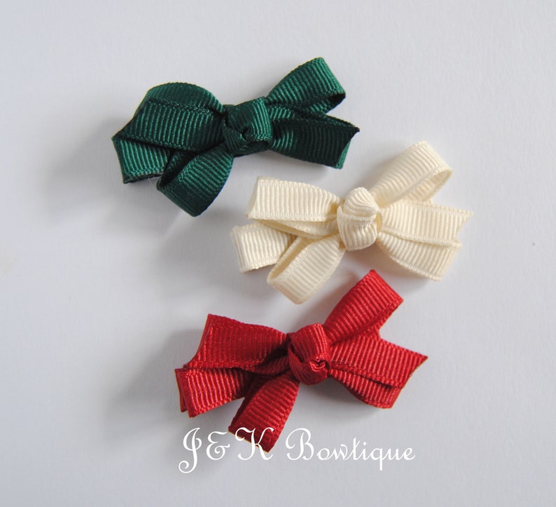 christmas hair bow baby