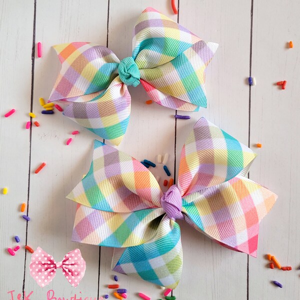 Pastel Hair Bows Etsy