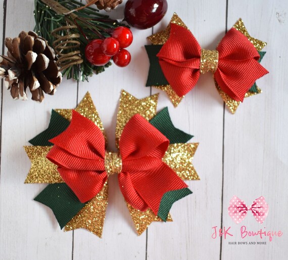 Red Ribbon Bow Large Bows for Gift Wrapping Decorative Christmas Bows 