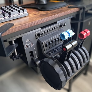 Honeycomb Alpha & Bravo Professional Onder-Bureau Montageset – Kit (ZWART) Compleet met Gereedschap | Premium 3D Afwerking