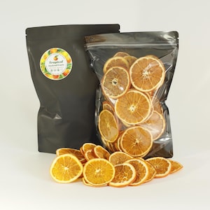 50 Stück getrocknete Orangen aus Thailand | Getrocknete Orangen | No Sugar, zur Dekoration und zum Naschen