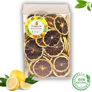 150 Pieces Dried Lemon from Thailand | Dried Lemon | No Sugar, for Decoration and Snacking