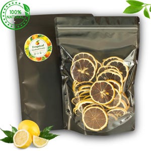 50 Pieces Dried Lemon from Thailand | Dried Lemon | No Sugar, for Decoration and Snacking
