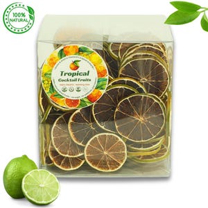 150 Pieces Dried Lime from Thailand | Dried Lime | No Sugar, for Decoration and Snacking