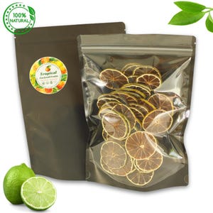 50 Pieces Dried Lime from Thailand | Dried Lime | No Sugar, for Decoration and Snacking