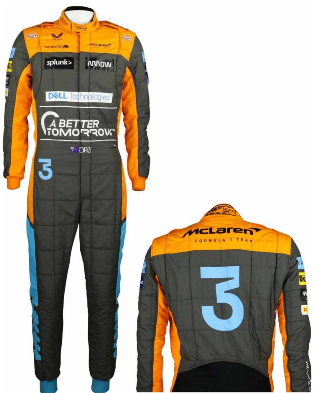 F1マクラーレンゴーカートレーシングスーツ：CIK/FIAレベル2承認フリー