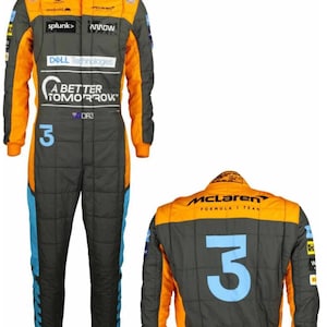 Mclaren F1 Go Kart Racing Suit Free Gift (Tee-shirt,Balaclava) CIK/FIA Level 2 Approved