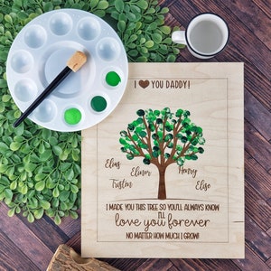 Father's Day Gift Idea – Framed Finger Paint Picture – Nifty Mom