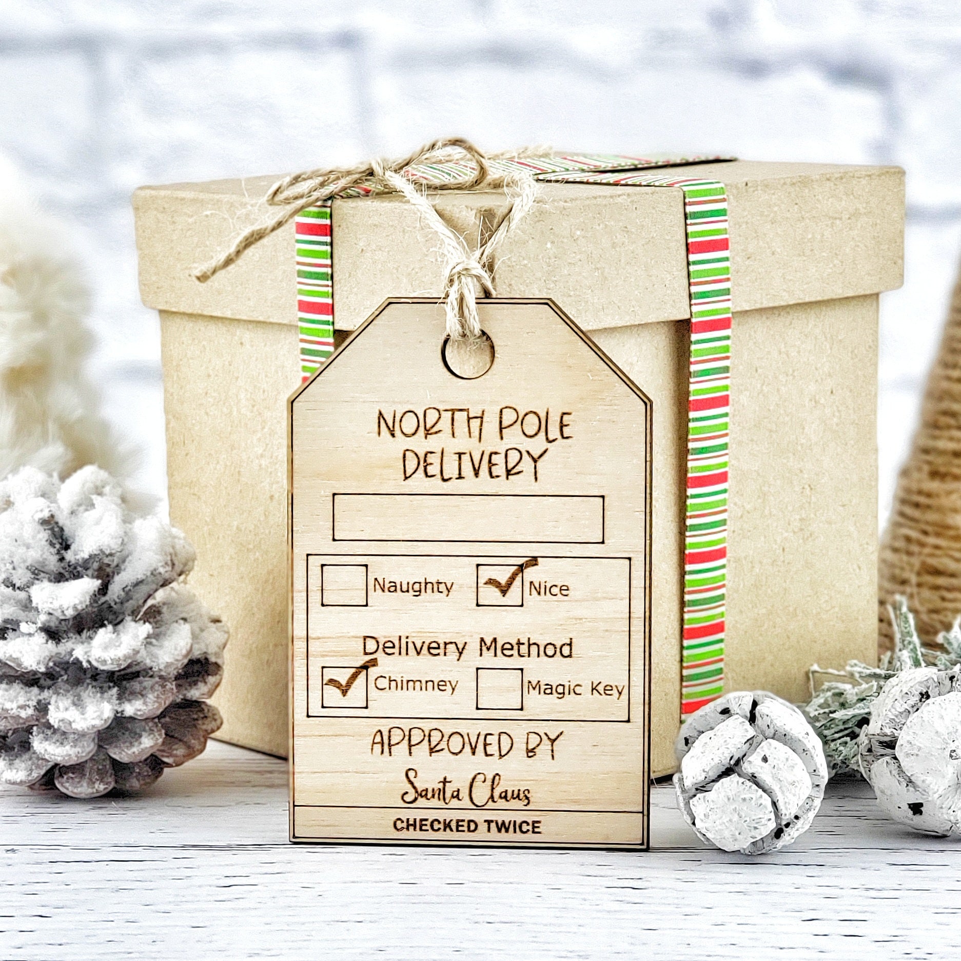 Naughty or Nice Personalized Wood Stocking Tags Your store is not eligible  for the new catalog experience Some of your products, categories and/or  options are not compatible. Learn how to prepare your
