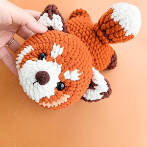 Red Panda Crochet Pattern | Amigurumi PDF Tutorial | Cute Animal Plush Pattern