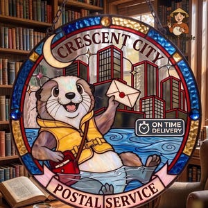 Crescent City Suncatcher, Postal Service Crescent City Merch, Sarah J Maas Merch, Bookish Merch, Bryce Quinlan Ruhn Danaan Hunt Athalar bild 3