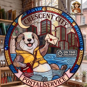 Crescent City Suncatcher, Postal Service Crescent City Merch, Sarah J Maas Merch, Bookish Merch, Bryce Quinlan Ruhn Danaan Hunt Athalar image 2