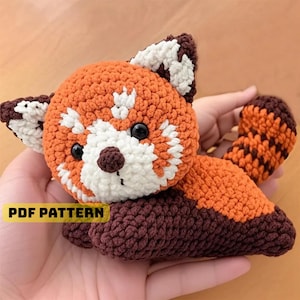 Red Panda Amigurumi Crochet Pattern | Cute Crochet Toy PDF | Instant Digital Download