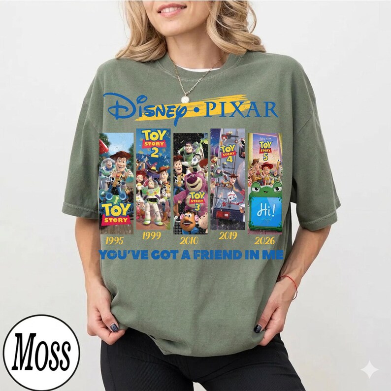 Koszulka Disney Toy Story 5 Comfort Colors, Koszulka Disney Pixar Toy Story „Masz we mnie przyjaciela”, Koszulka grupy Toy Story, Disney Toy Story zdjęcie 7
