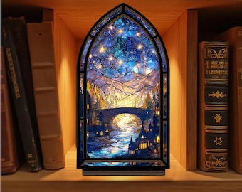 Fantasy Dragon Book Nook with Candle Light, Suncatcher Candle Holder, Fantasy Decor, Unique Gift for Book Lovers & Readers, Booknook Decor